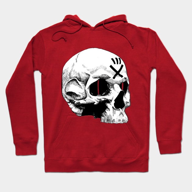 Skull Eyes Hoodie by Vxolence